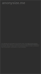 Mobile Screenshot of anonysize.me